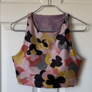 WEAR IT TO HEART Floral Patterned Sports Bra.
